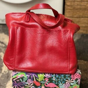 Red Medium Crossbody from Portland Leather Goods